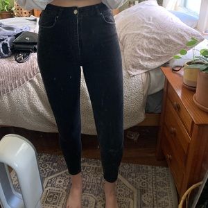 ZARA TRAFALUC DENIM WEAR black skinny jeans